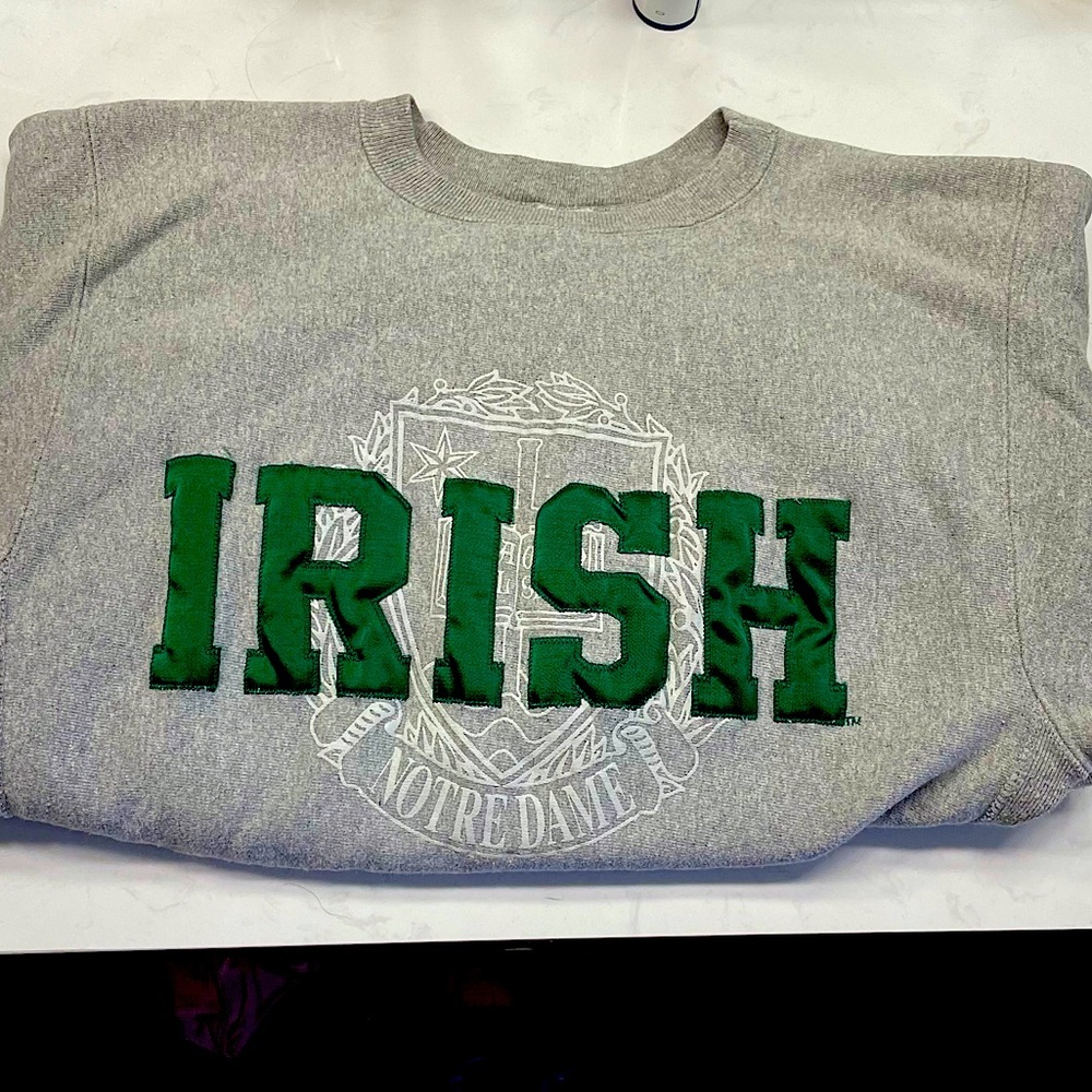 Notre Dame embroidered crew neck